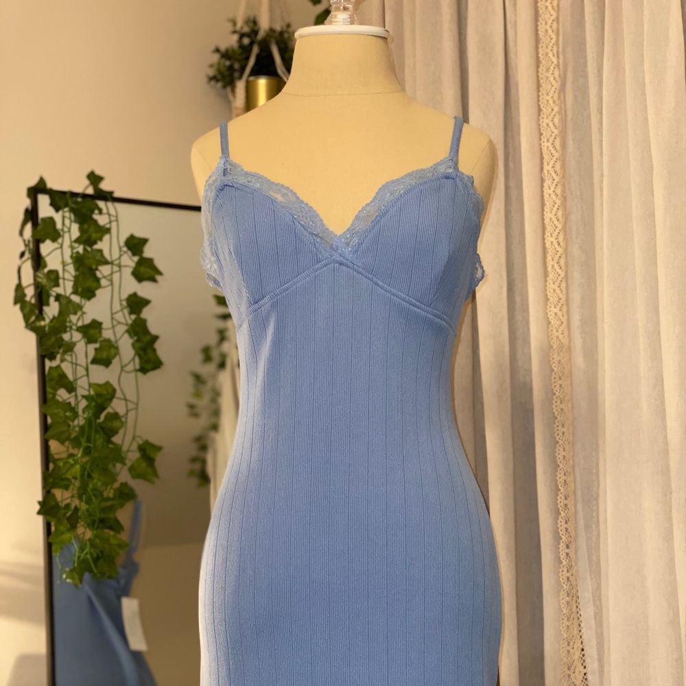 Baby Blue Cotton Dress